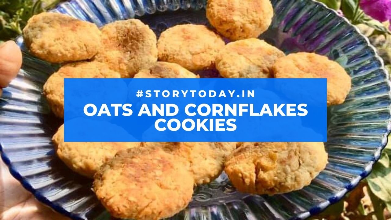 Oats and Cornflakes Cookies - StoryToday.in